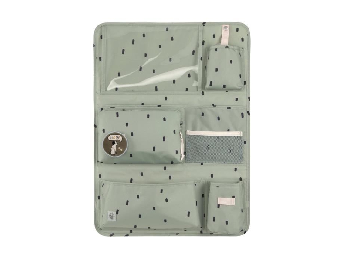 Organizador De Carro Infantil Lässig Happy Prints Verde Oliva Claro Tu Lassig