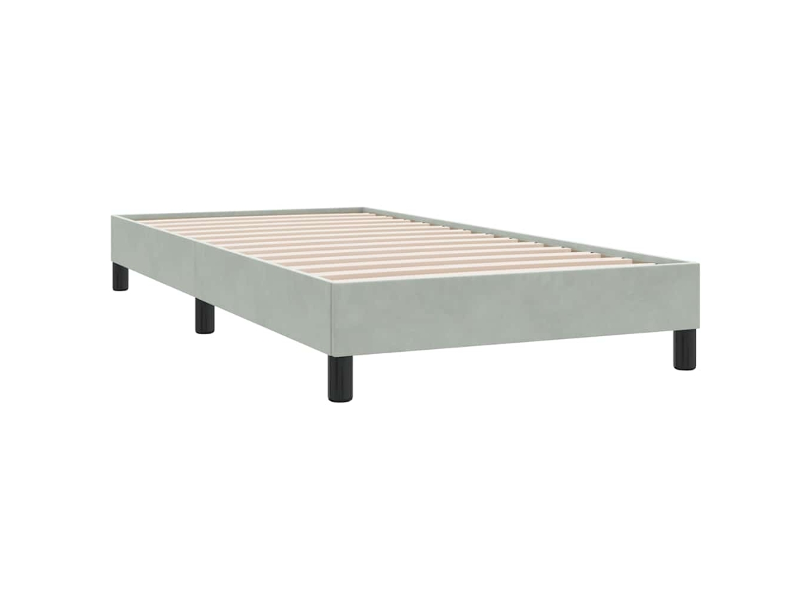 Bed Frame, Bed Frames Vidaxl Cinzeto Veludo (100 X 220 Cm)