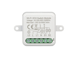 2026 módulo de Interruptor Wifi com Relé 2ch Controle Remoto por App Tuya para Luz Ac 100 240v