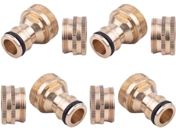 Adaptador De Torneira Jardim Cobre 4 Peças, Conector Mangueira Engate
