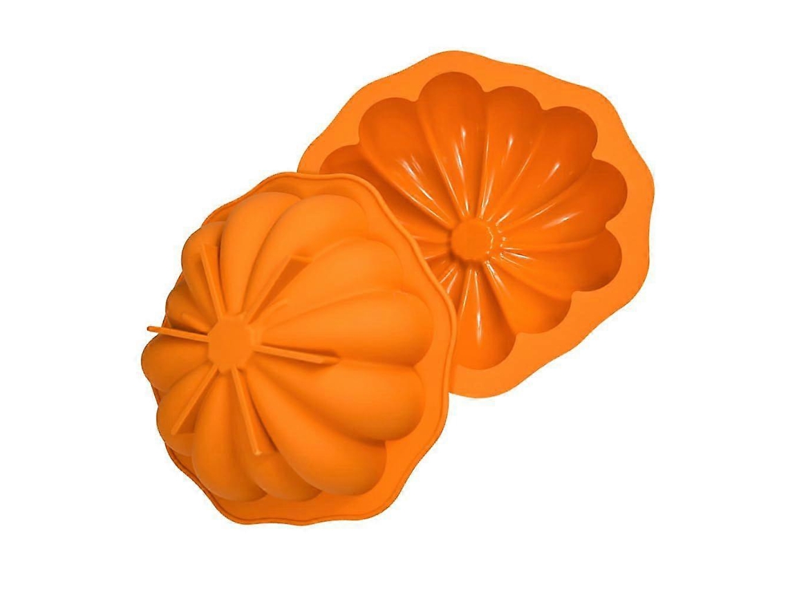 Molde De Mousse Em Forma De Abóbora 3d 7 Polegadas, Forma De Bolo De Silicone
