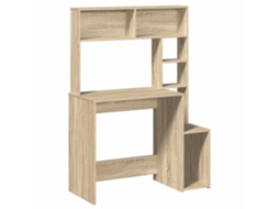 Desk, Desks Vidaxl Marrom Madeira Processada (n/a)