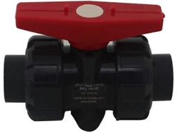 Válvula de bola de união dupla em PVC de 20mm, hermética, profissional