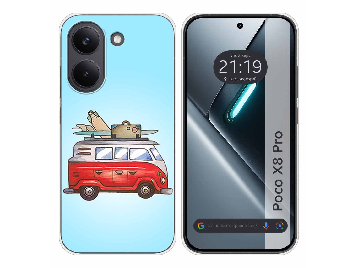 Capa Tumundosmartphone De Silicone Para Xiaomi Poco X8 Pro 5g Com Estampa De Desenho Animado De Van