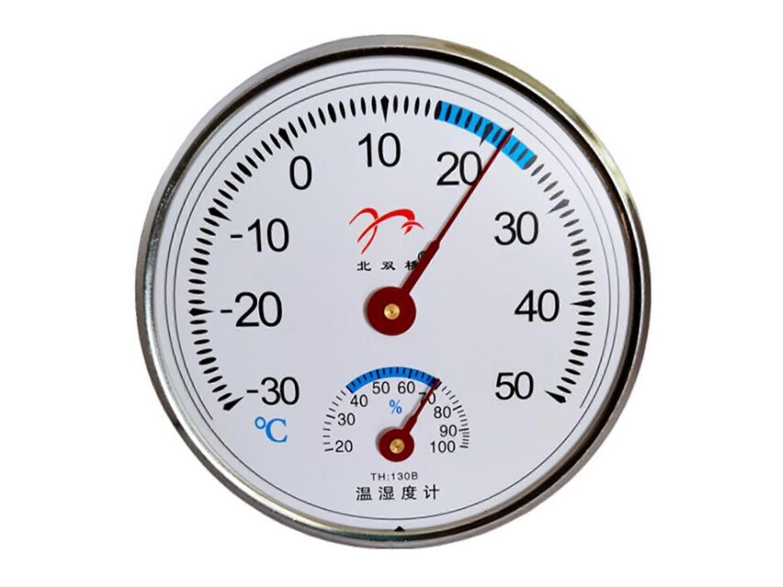 Termómetro Higrómetro Analógico, Medidor De Temperatura E Humidade Para Interior, Em Plástico - Elysve