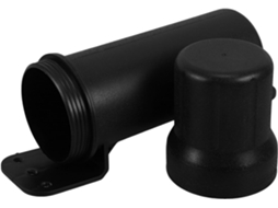 Caixa De Armazenamento Impermeável Para Motocicleta, 84 Mm, Plástico Preto, Tubo Porta-ferramentas