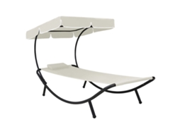 Sun Lounger, Sun Loungers Vidaxl Creme Tecido (200 X 90 X 112 Cm)