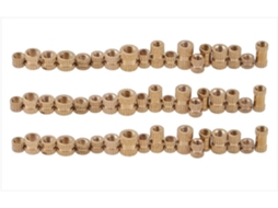 100 peças m3 od4 3 4 5 6 8 inserção de ferramenta 10 serrilhada para porcas serrilhadas, peças de cobre em relevo, porca