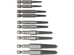 Conjunto De Extratores Parafusos, 10 Peças, Fácil Remoção Multi-estriados E Cabeça Bipartida,