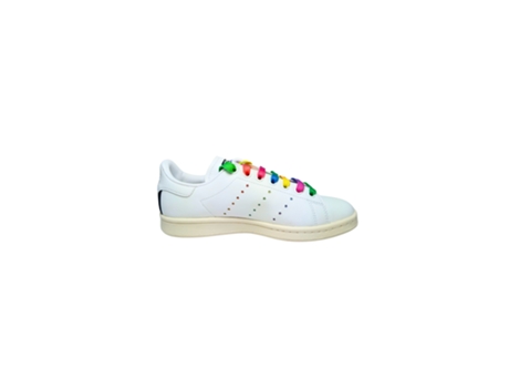Sapatilhas De Mulher Adidas Stella Mccarteney Scarpe Stan Smit In Lacci Colorati Logo Pele Sintética Branco (36)