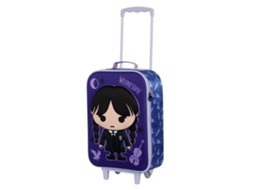 Wednesday Chibi Mala Trolley Soft 3D Lilás KARACTERMANIA