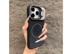 Capa Magnética Para Iphone 13 Pro, Com Suporte Para Lente Apple E Proteção Contra Quedas.