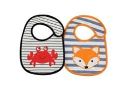 Babadores de algodão com data de prensagem ajustável, 2 peças, grossos e delicados, para bebês, 3 camadas, bandana, presente perfeito para um bebê.