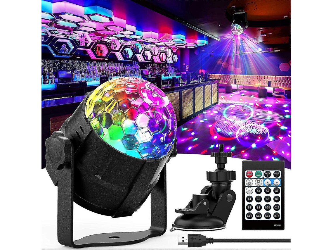 Bola De Discoteca Com Controle Remoto, Iluminação Para Dj, Iluminação Para Festa, Luz Estroboscópica, 15 Modos, Luz De Bar Para Palco, Dança Em Casa,