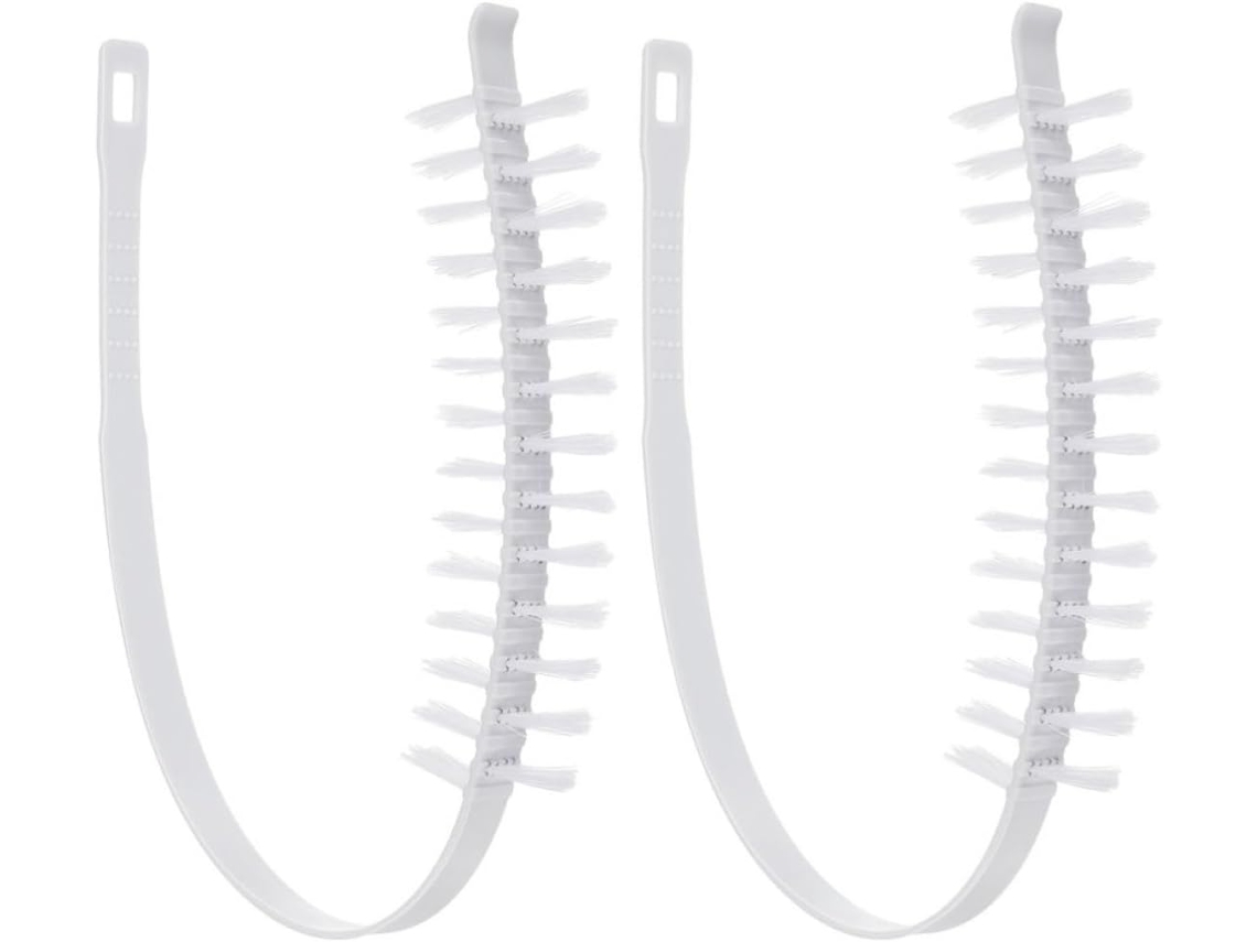 Escova De Limpeza Para Máquina Lavar E Secar Roupa Com Cabo Longo Cerdas Duráveis, Pacote Com 2 Unidades, Material Abs