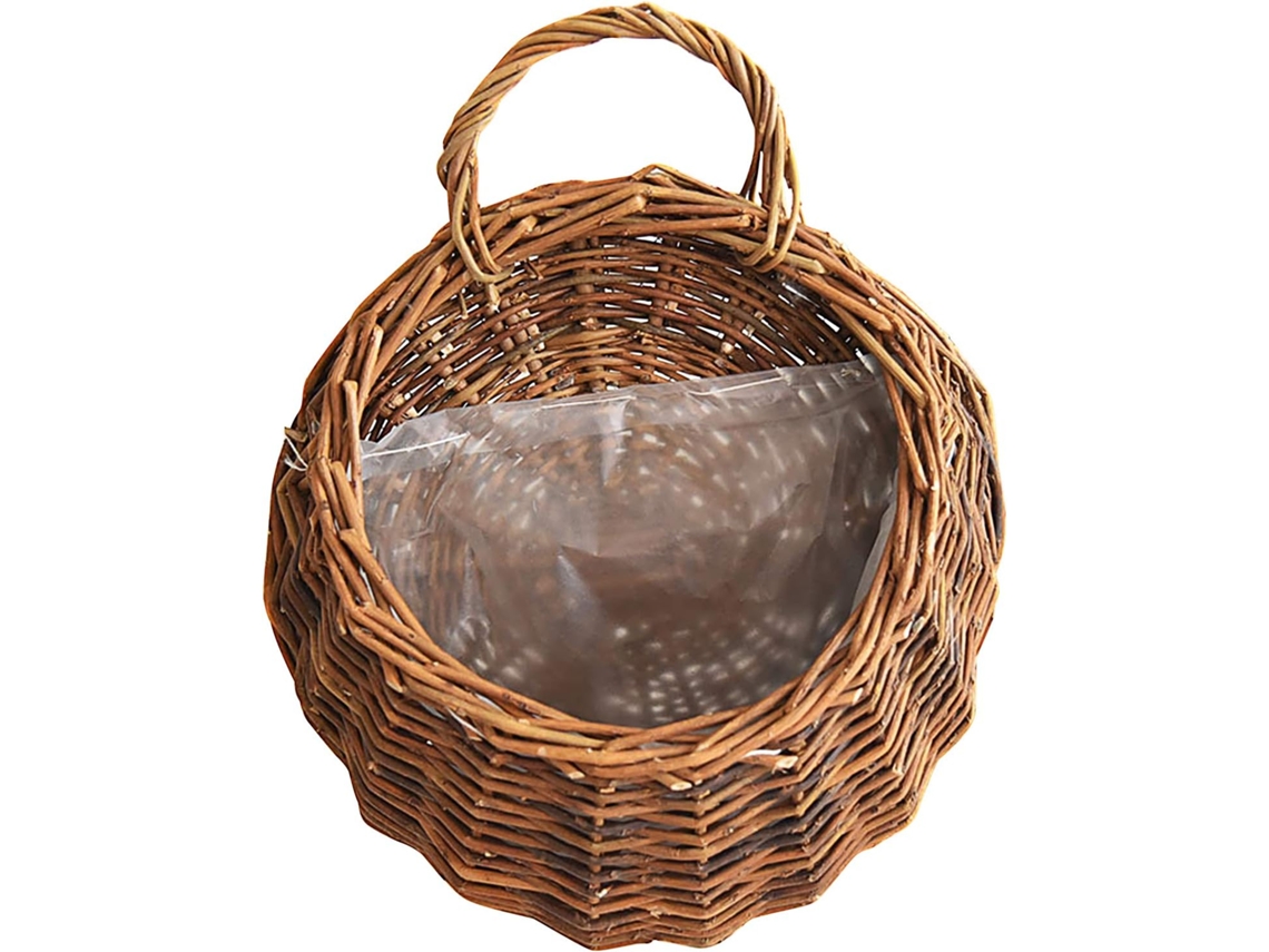 Grande Cesta de Vime Nova Cesta de Flores Natural Ferramenta de Jardinagem para Jardins