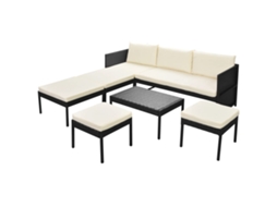 Garden Furniture Set, Garden Furniture Sets Vidaxl Preto Rattan / Vime (n/a)