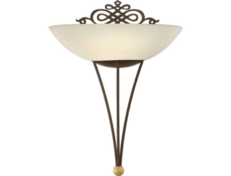 Candeeiro de Parede  Mestre 86715 (E27 - 1 x 60 W - Aço e Vidro)