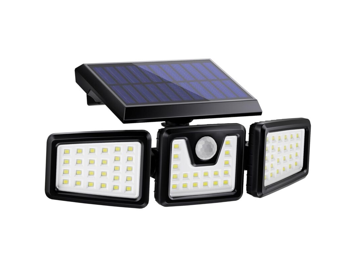 Refletor Solar de 3 Cabeças com Sensor de Movimento AQUAFORGE