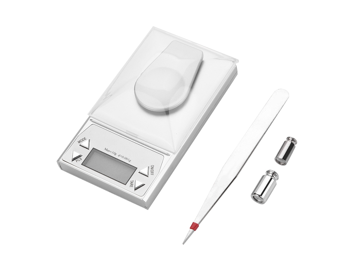 Balança Eletrônica Digital Portátil de Bolso com Visor Lcd, Alta Precisão, 0,001 G, para Pesagem de Joias e Ouro AQUAFORGE (10 G)