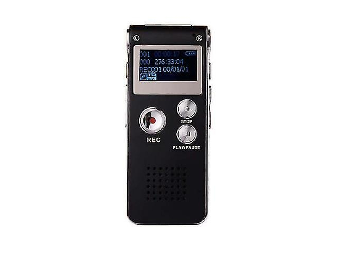 Mini Gravador De Áudio Digital Profissional De 32gb, Mp3 Player, Pen Drive Usb Yizhood (preto)