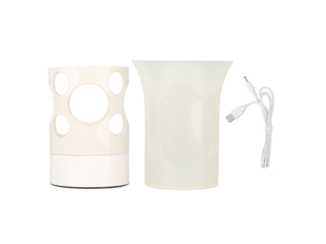 Lâmpada Vaso Led de Uso Duplo, Luminária Ambiente Usb para Casa e Quarto, Design Decorativo