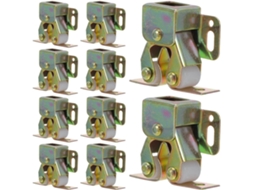 20 Peças De Fecho Duplo Rolete Para Porta Armário, Resistente, Dourado