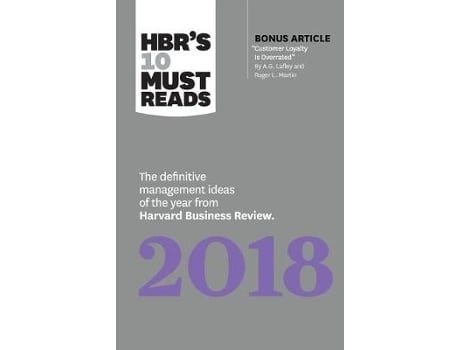 Livro hbr's 10 must reads 2018 de michael e. porter,robert s. kaplan,daniel kahneman,daniel kahneman,roger l. martin (inglês)