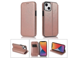 Capa Tipo Carteira Flip Em Couro Para Iphone 13 Mini