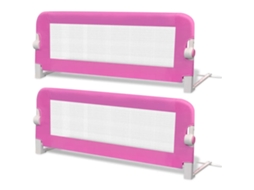 Conjunto de 2 barras de segurança para cama infantil rosa MAISON EXCLUSIVE (102x42 cm)