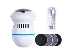 Lixa Elétrica Para Pés, Recarregável Via Usb, Com Duas Velocidades, Removedora De Calos E Aspirador De Pó Integrado. Aquaforge