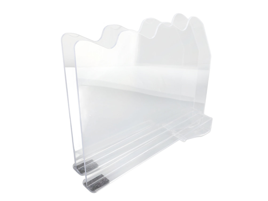Divisores de Prateleira de Plástico Transparente 2pcs S/MARCA