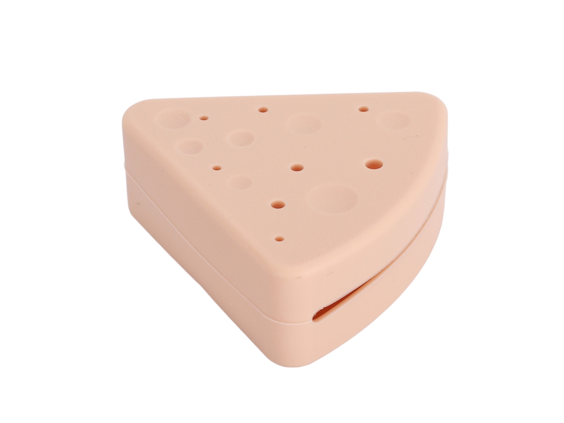 Estojo De Esponja De Maquiagem De Silicone Respirável Triangular Para Viagens