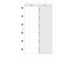 Folha De Endereço Telefônico De Reposição Exacompta Exatime 14 32 Folhas 12,6 X 8,1 Cm Papel Branco Brilvibera
