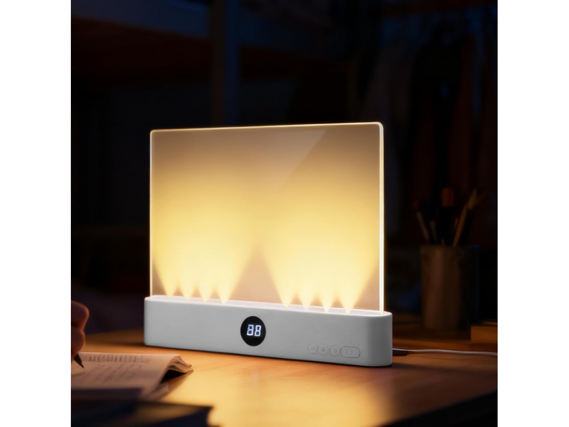 Luminária De Leitura Inteligente E Plana, Recarregável, Com Led