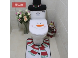 Conjunto De 3 Peças Natalício Laxiscreed Para Banheiro Com Acessórios Decorativos Festivos Para Wc E Casa