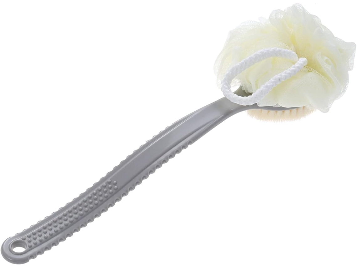 Escova Esfoliante Corporal Valiclud Com Cabo, Escova Esfoliante Para As Costas Em Nylon, Acessório De Banho Prático E