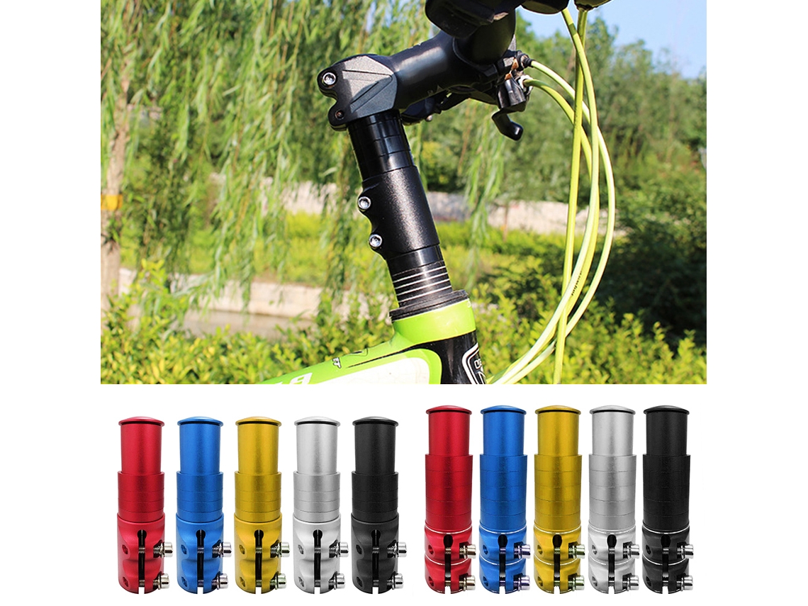 Extensor De Cabeçote De Bicicleta Em Liga De Alumínio Para Mountain Bike Aumento Do Guidão 3.3-3.9 Polegadas