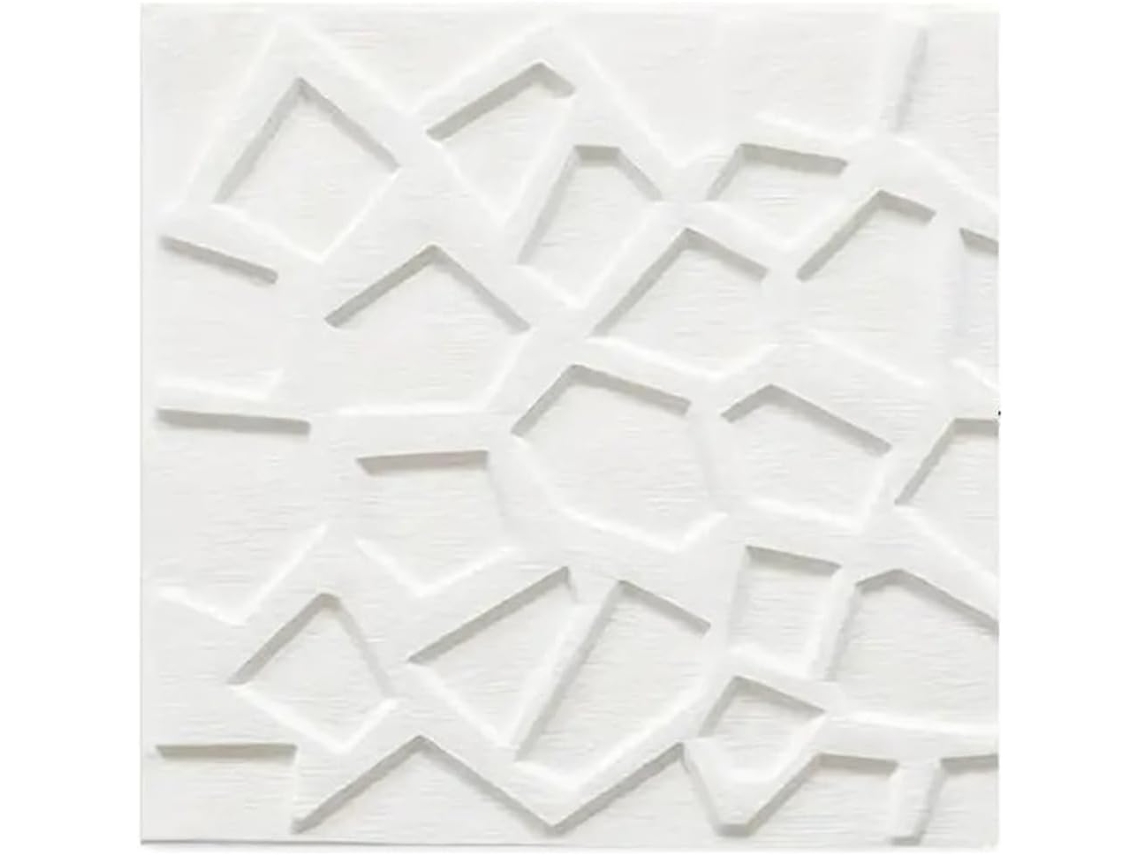 Adesivos de parede 35*35cm para decoração de teto de quarto, papel de parede autoadesivo, à prova d'água, adesivos de parede 3D anticolisão (4 peças de 35x35cm)
