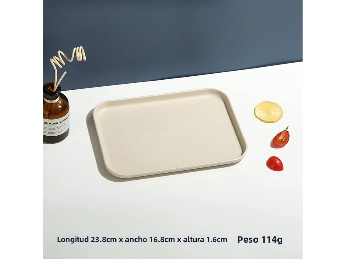 (bege P) Bandeja Retangular De Plástico, Adequada Para Restaurantes E Residências, Perfeita Para Acomodar Chá E Copos.