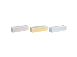 Caixa para Infusões DKD HOME DECOR Cristal Azul Cor de Rosa Madeira Mdf 30 X 9 X 8 Cm 3 Unidades