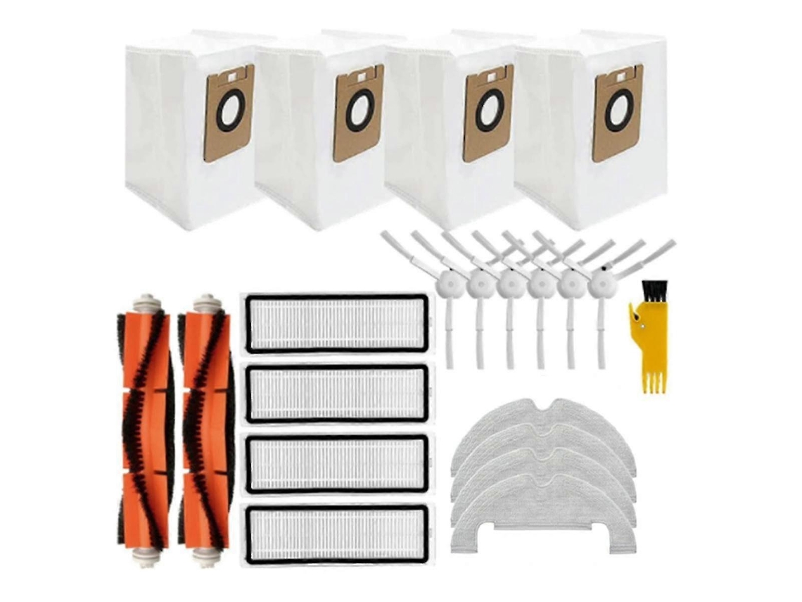 Kit De Acessórios Com 21 Peças Para Aspirador De Pó Robô Bot D10 Plus Rls3d, Escova Lateral Principal, Filtro Hepa, Saco De Pó, Esfregão