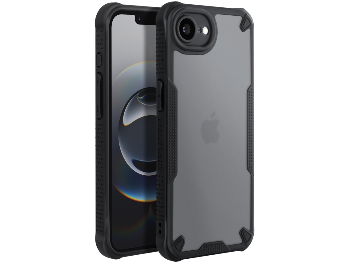 Avizar Capa Iphone 16e Antichoque Cantos Reforçados Fosco Preto