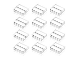 Conjunto de 12 Porta, Cartões de Mesa em Acrílico Transparente, Ideais para Casamentos, Reuniões, Menus e Festas de Aniversário BRILVIBERA