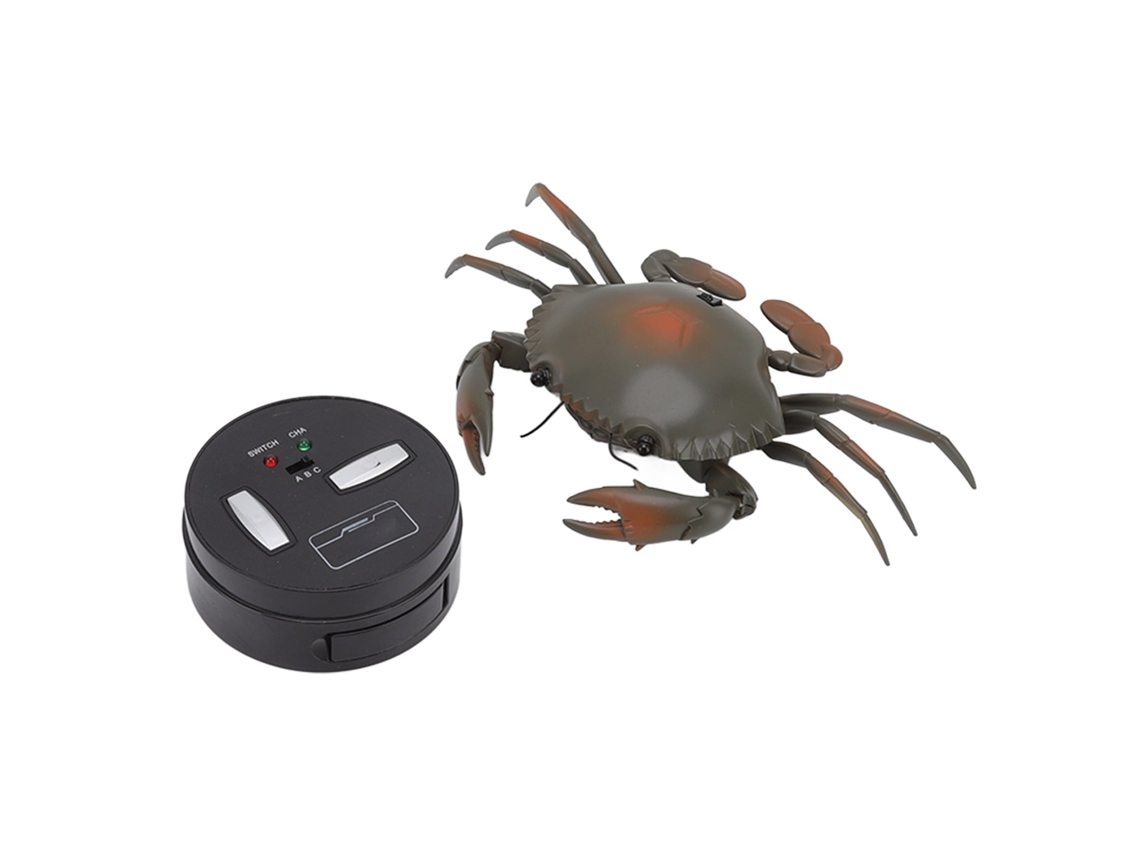 Primerox brinquedo de Caranguejo Rc Elétrico Simulado com Controle Remoto para Crianças Presente Aniversário Ciano