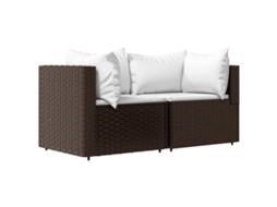 Corner Sofa, Corner Sofas Vidaxl Marrom Rattan / Vime (n/a)