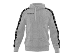 Moletom masculino de lã com capuz e faixa de suor da Givova, tamanho 2XL