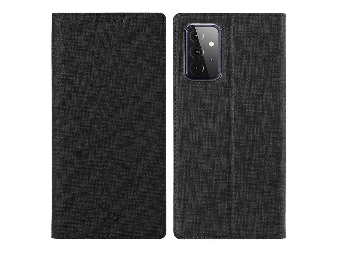 Capa Flip Horizontal Com Ímã, Resistente A Impactos, Em Tpu E Couro Pu, Da Série Vili Dmx, Para Samsung Galaxy A72 5g/4g, Com Compartimento Para Cartã