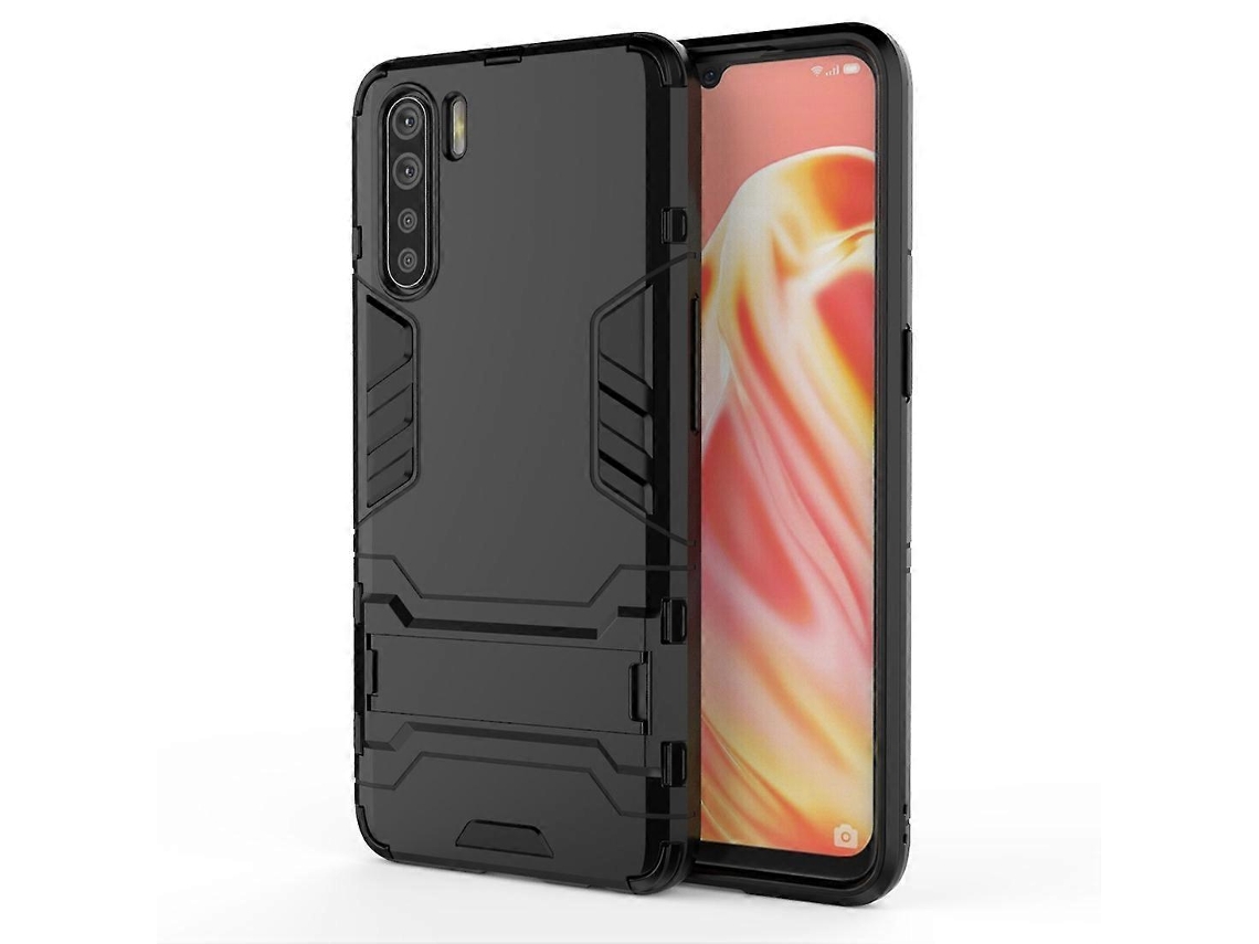 Capa Protetora À Prova De Choque Pc Tpu Com Suporte Para Oppo A91