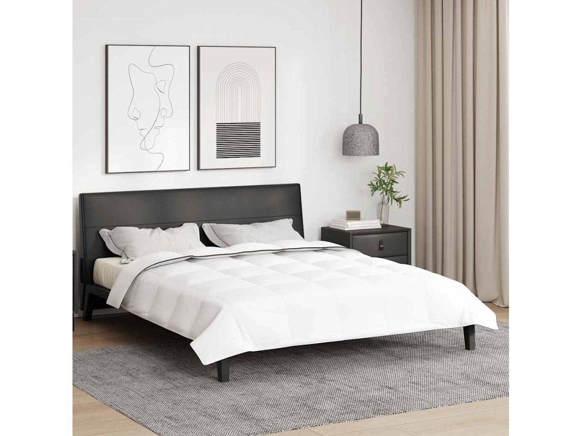 Vidaxl Edredom De Inverno 260 X 220 Cm Inverno Pena Branco Respirável